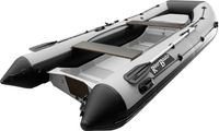 Лодка РИБ (RIB) RiverBoats RB 380 NEW, серо-белый, накладка на рундук, рым, ролик, защита киля, корпус белый