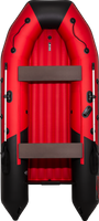Надувная лодка ПВХ, Таймень NX 3400 НДНД PRO, красный/черный