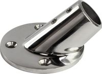 Основание стойки леера 7/8" (22 мм), 45 град, круглое