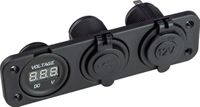 Панель с USB-разъемом 5в 2.1А, прикуривателем и вольтметром