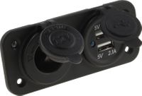 Панель с USB-разъемом 5В 2.1А и прикуривателем