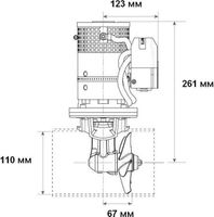 Подруливающее устройство Lewmar 110TT, 1,5 Kw, 12