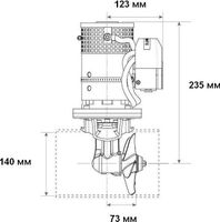 Подруливающее устройство Lewmar 140TT, 2,2 Kw, 12 В
