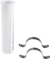 Держатель спиннинга белый с кронштейнами в комплекте