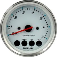 Тахометр 4", 7000 об/мин, Suzuki DF25-250, белый