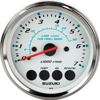 Тахометр 4", 7000 об/мин, Suzuki DF40A-140A/200A, белый