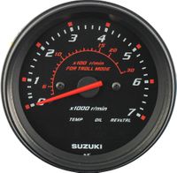 Тахометр 4", 7000 об/мин, Suzuki DF40A-140A/200A, черный