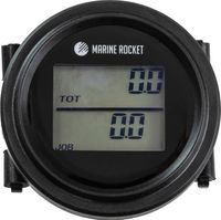 Тахометр со счётчиком моточасов THM101MR, встраиваемый, белая подсветка, Marine Rocket