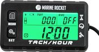 Тахометр со счётчиком моточасов THM307MR, большой дисплей, IP67, Marine Rocket