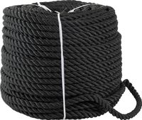 Веревка 3-прядная d14мм, L100м, черный, Marine Rocket