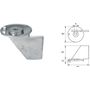Анод цинковый Polipodio, для Suzuki DF40T-50T/DF40A-60A/DT40-85 (киль протектор)
