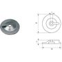 Анод цинковый Polipodio, для Suzuki DF9.9-15 . Аналог 55321-93900