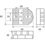 Анод цинковый Polipodio, для УПОК MerCruiser Alpha I Gen II, Bravo