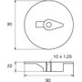 Анод цинковый Polipodio, для Yamaha 60-225 hp