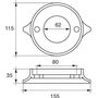 Анод магниевый Polipodio, для УПОК Volvo Penta 280/290A/SP