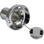 Горловина заливная для бензина с грязеотводом хромир. сталь