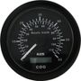 GPS-спидометр аналоговый 0-60 узлов, черный циферблат, черный ободок, выносная антенна, д. 85 мм