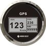 GPS-спидометр электронный, белый циферблат, нержавеющий ободок, выносная антенна, д. 85 мм, Marine Rocket
