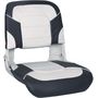 Кресло для катера (яхты) пластмассовое складное с подложкой All Weather High Back Seat, белый/синий