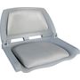 Кресло пластмассовое складное с подложкой Molded Fold-Down Boat Seat,серый/голубой