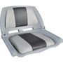 Кресло пластмассовое складное с подложкой Molded Fold-Down Boat Seat,серый/голубой