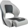 Кресло для катера (яхты) с болстером Delux Sport Flip Up, обивка винил, цвет угольный/серый (MR18003)