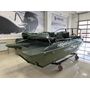 Моторная лодка, Неман 450 DCM PRO, зелёно-серая