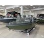Моторная лодка, Неман 450 DCM PRO, зелёно-серая