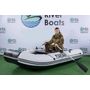 Надувная лодка ПВХ, RiverBoats RB 330 НДНД, черно-серый