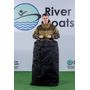 Надувная лодка ПВХ, RiverBoats RB 330 НДНД, серо-оранжевый