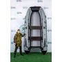 Надувная лодка ПВХ, RiverBoats RB 370 НДНД, ф/б, серо-белый
