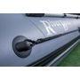 Надувная лодка ПВХ, RiverBoats RB 370 НДНД, серо-белый