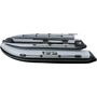 Надувная лодка ПВХ, RiverBoats RB 390 НДНД, ф/б, серо-оранжевый