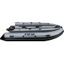 Надувная лодка ПВХ, RiverBoats RB 390 НДНД, ф/б, серо-оранжевый
