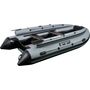 Надувная лодка ПВХ, RiverBoats RB 410 НДНД, ф/б, черно-серый