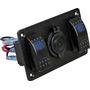 Панель бортового питания 2 переключателя, розетка питания