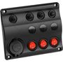 Панель бортового питания 3 переключателя, USB зарядка, индикация, автоматы