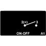 Переключатель двухпозиционный ON-OFF 12 В/16А 2Р
