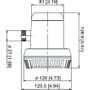 Помпа осушительная, 12 В, 600GPH (2271 л/ч), автоматическая