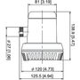 Помпа осушительная, 24 В, 600GPH (2271 л/ч), автоматическая