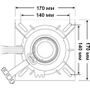 Стойка Taper-Lock 330 мм с креплением под сиденье, используется с основаниями 3600002A и 1600010