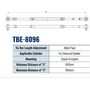 Тяга рулевая для соединения 2 моторов TBE-8096 (800-966 мм), Sea First