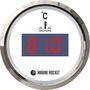 Указатель температуры двигателя цифровой 25-120 гр., черный циферблат, нержавеющий ободок, д. 52 мм, Marine Rocket